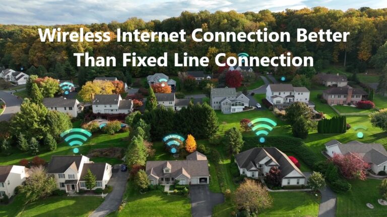 Wireless Internet Connection better than fixed line Connection